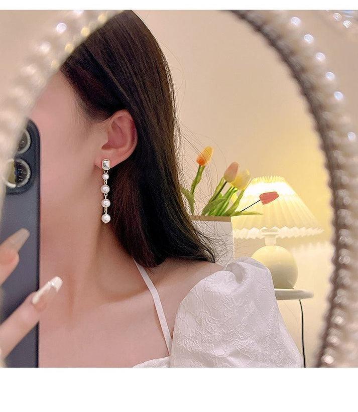 Long dangle earrings